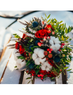 Bouquet fiori natalizi Strani Fiori Torino