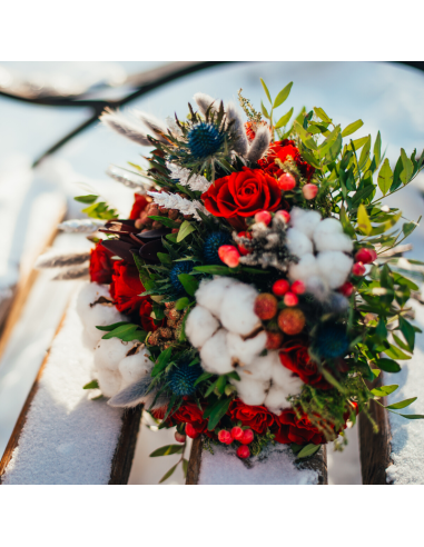 Bouquet fiori natalizi Strani Fiori Torino