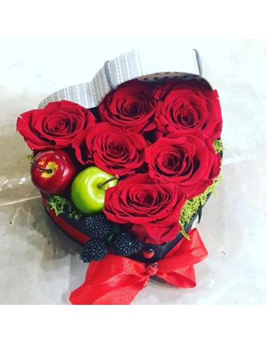 FlowerBox Rose Stabilizzate in box a cuore