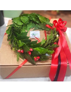 coroncina di laurea con bacche rosse